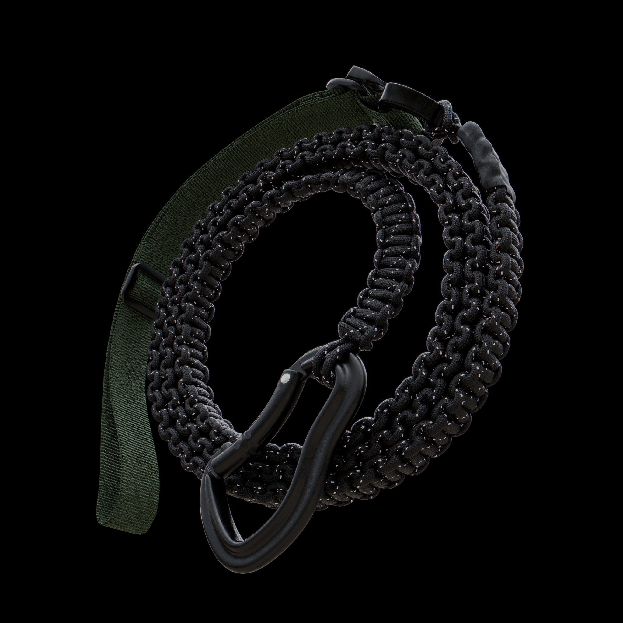 dog Collar & Leash Package - Oils & Leaf - ExBESTIA - Package